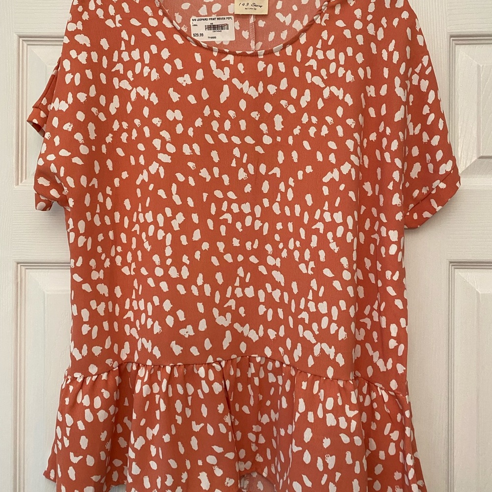 Palmetto Moon peplum top